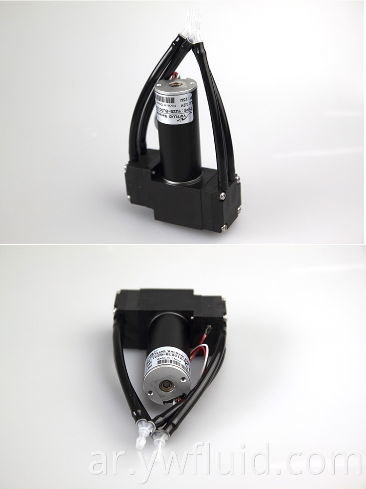 محرك بدون فرش 12 فولت الحجاب الحاجز micro pump mini air pump yw29-b